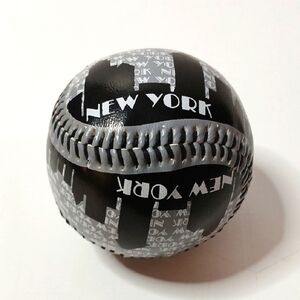 New York Themed Black and Gray Baseball